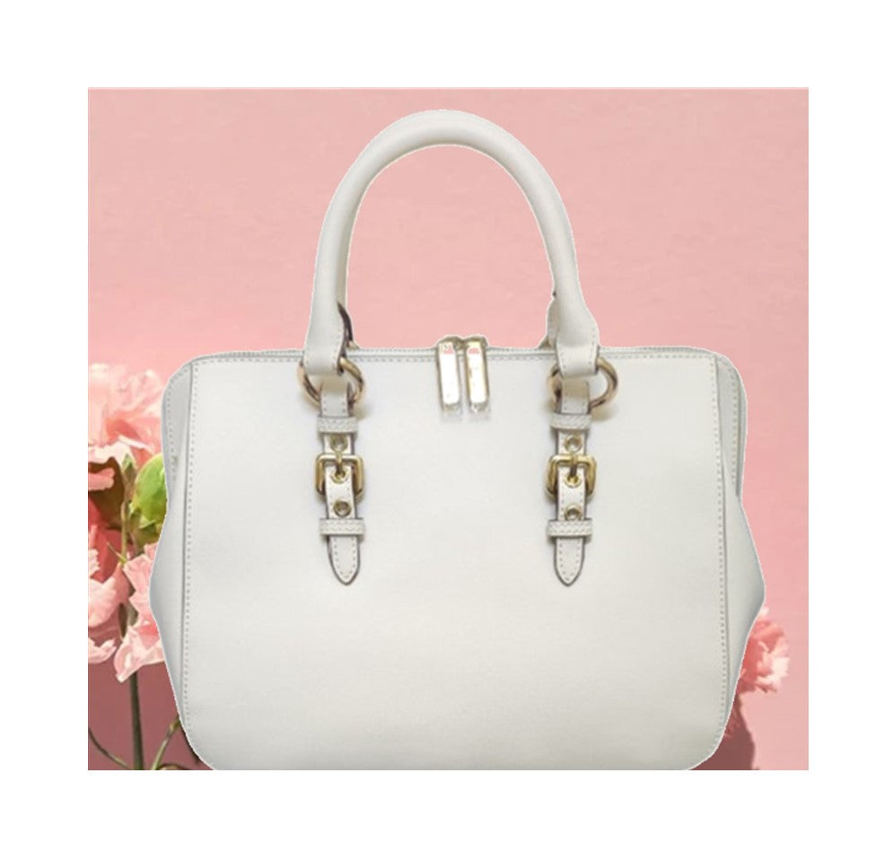 Inspiring White Purse w/Handle